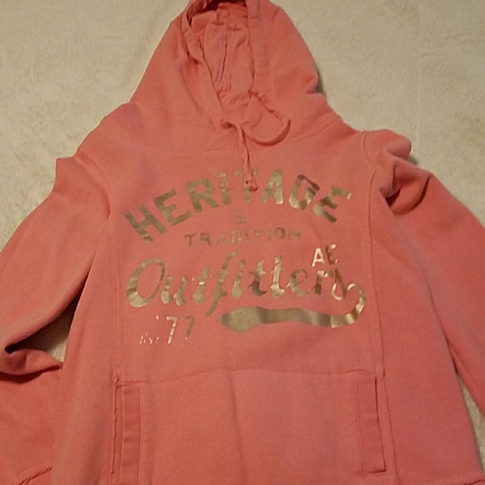 AE pink hoodie